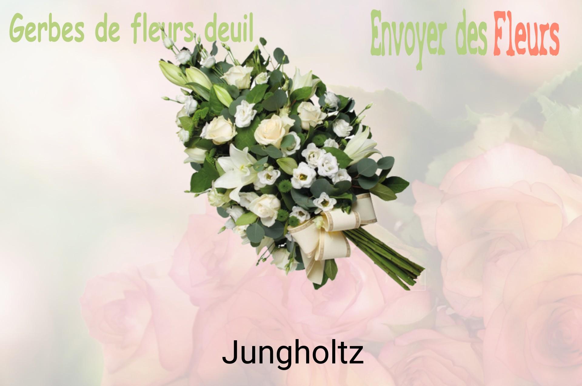 Gerbe de fleurs de deuil livrée à Jungholtz